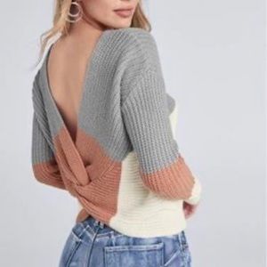 Fashionable two way wear sweater